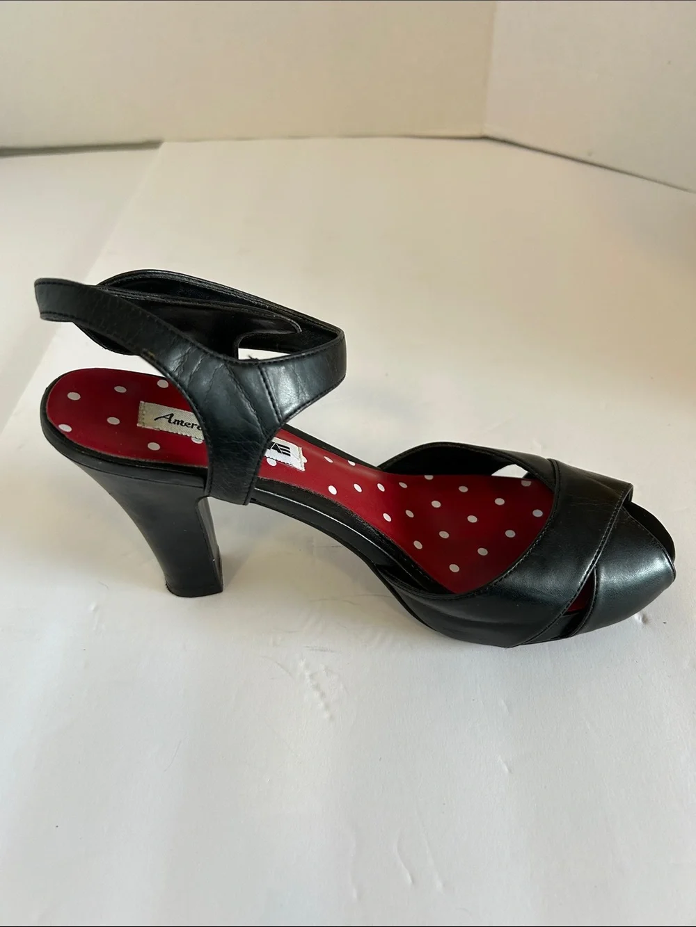 American Eagle Outfitters Black Peep-Toe Heeled Sandals BLACK KENLEY